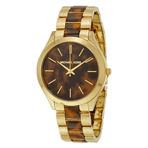 michael kors tortoise watch women's|mk4284 women's watch.